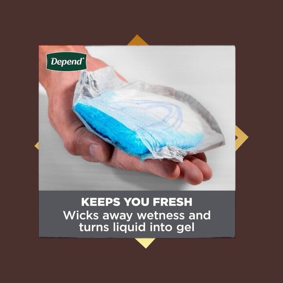 Depends Mens Maximum Guards Set Of Two 52 Ct. 25X Obsorbancy And Drysheild. - Picture 4 of 5